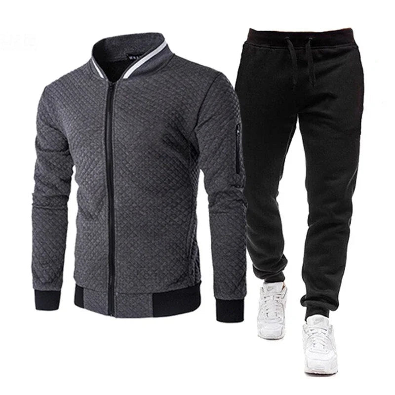 Conjunto deportivo de dos piezas para hombre, modelo 2025. Ideal para correr, hacer deporte, primavera y otoño. Ropa deportiva para béisbol.
