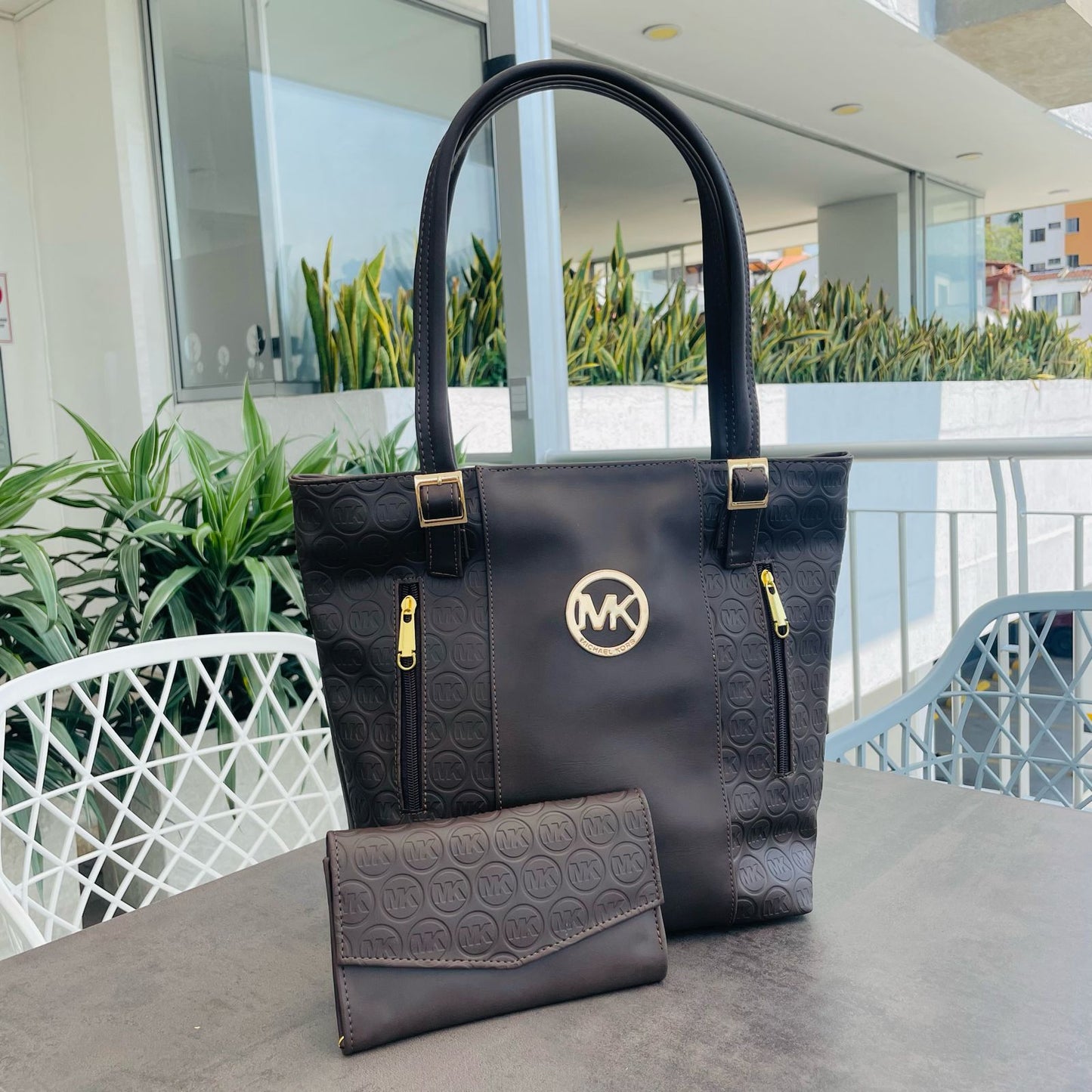 Bolso + Billetera |  Michael Kors | Cuero | Dama