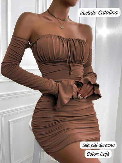 Vestido Piel Durazno