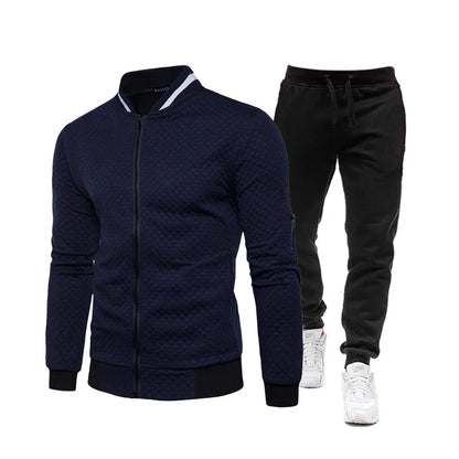 Conjunto deportivo de dos piezas para hombre, modelo 2025. Ideal para correr, hacer deporte, primavera y otoño. Ropa deportiva para béisbol.