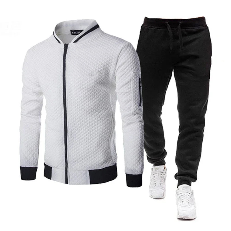 Conjunto deportivo de dos piezas para hombre, modelo 2025. Ideal para correr, hacer deporte, primavera y otoño. Ropa deportiva para béisbol.