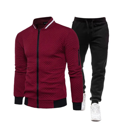 Conjunto deportivo de dos piezas para hombre, modelo 2025. Ideal para correr, hacer deporte, primavera y otoño. Ropa deportiva para béisbol.