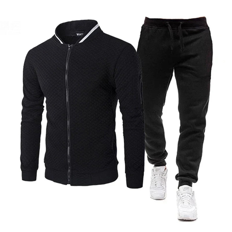 Conjunto deportivo de dos piezas para hombre, modelo 2025. Ideal para correr, hacer deporte, primavera y otoño. Ropa deportiva para béisbol.