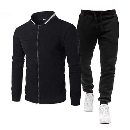 Conjunto deportivo de dos piezas para hombre, modelo 2025. Ideal para correr, hacer deporte, primavera y otoño. Ropa deportiva para béisbol.