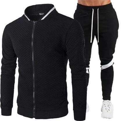 Conjunto deportivo de dos piezas para hombre, modelo 2025. Ideal para correr, hacer deporte, primavera y otoño. Ropa deportiva para béisbol.