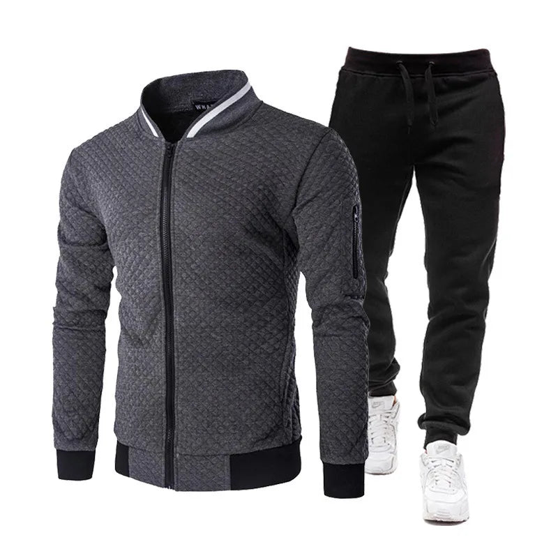 Conjunto deportivo de dos piezas para hombre, modelo 2025. Ideal para correr, hacer deporte, primavera y otoño. Ropa deportiva para béisbol.