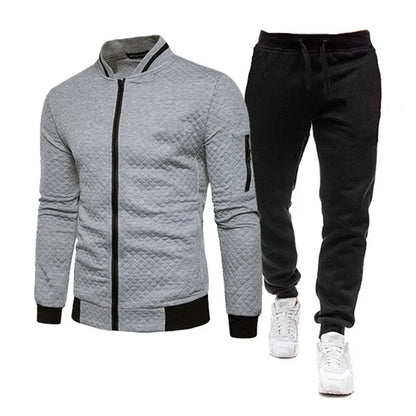 Conjunto deportivo de dos piezas para hombre, modelo 2025. Ideal para correr, hacer deporte, primavera y otoño. Ropa deportiva para béisbol.